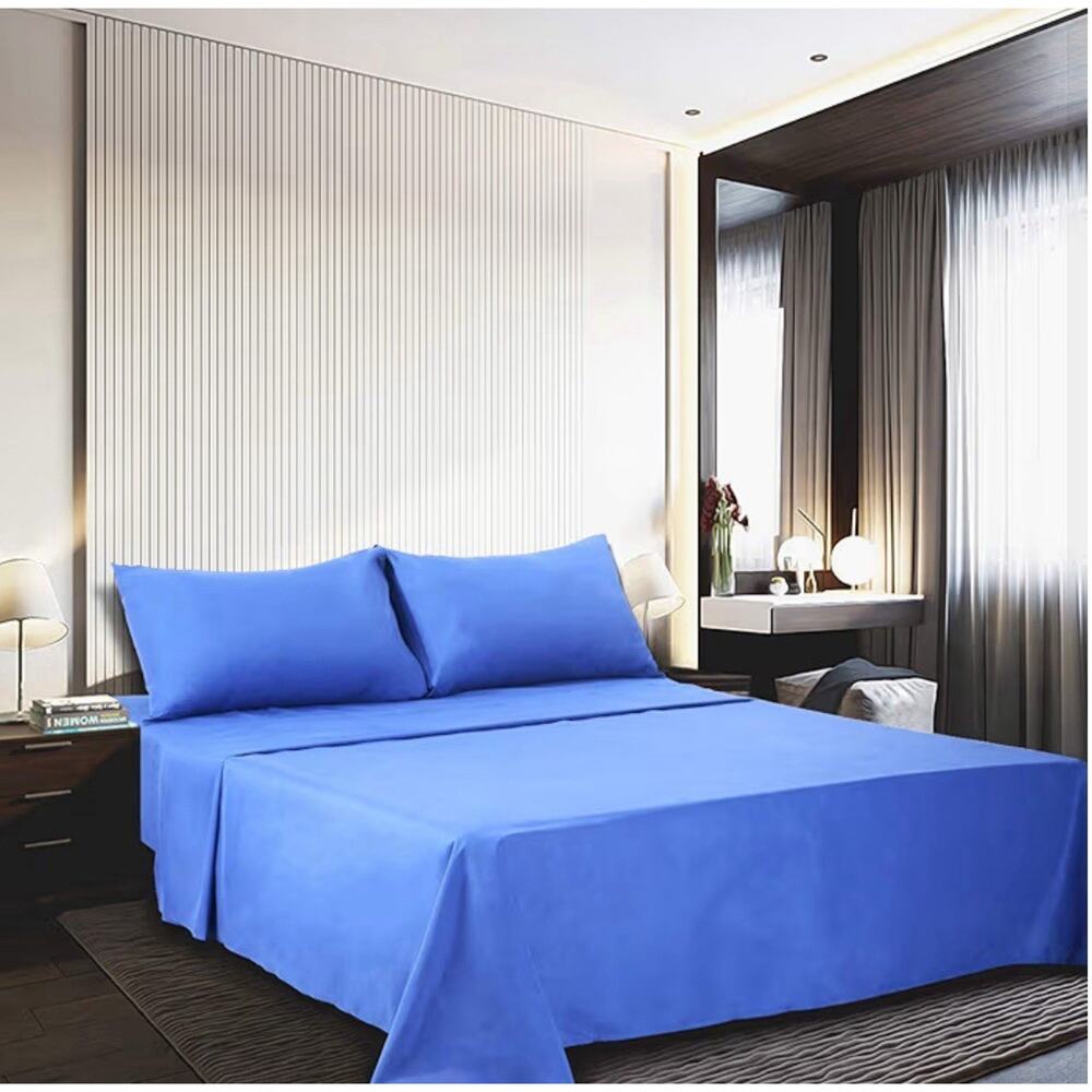 400 Thread Count Cotton - Twin Size Sheet Set - 100% Cotton Sheets - 400-ct